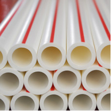 Полипропиленовая труба напорная круглая белая для отопления S 8 (SDR 17) PP-H 800х47,4 мм ГОСТ/ТУ